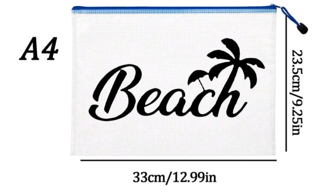Cosmetic Waterproof Beach Bag - Light Weight - A4