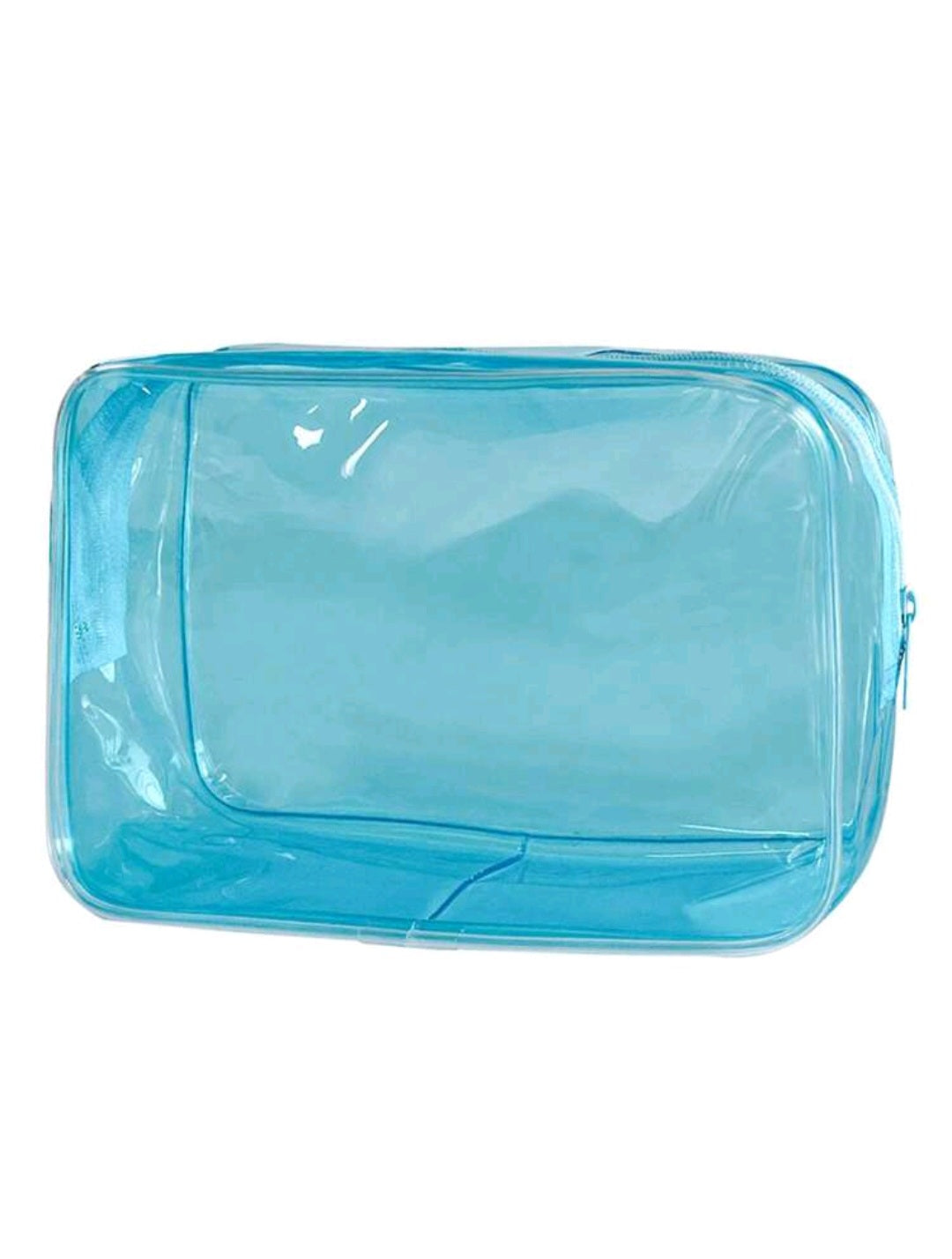 Makeup Bag - Solid Color Transparent Storage Bag - Vacation Organizer - Cosmetic Bag