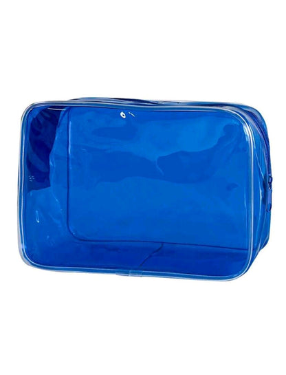 Makeup Bag - Solid Color Transparent Storage Bag - Vacation Organizer - Cosmetic Bag
