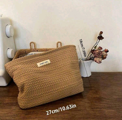 Woven Makeup Bag