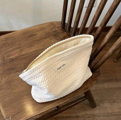 Woven Makeup Bag