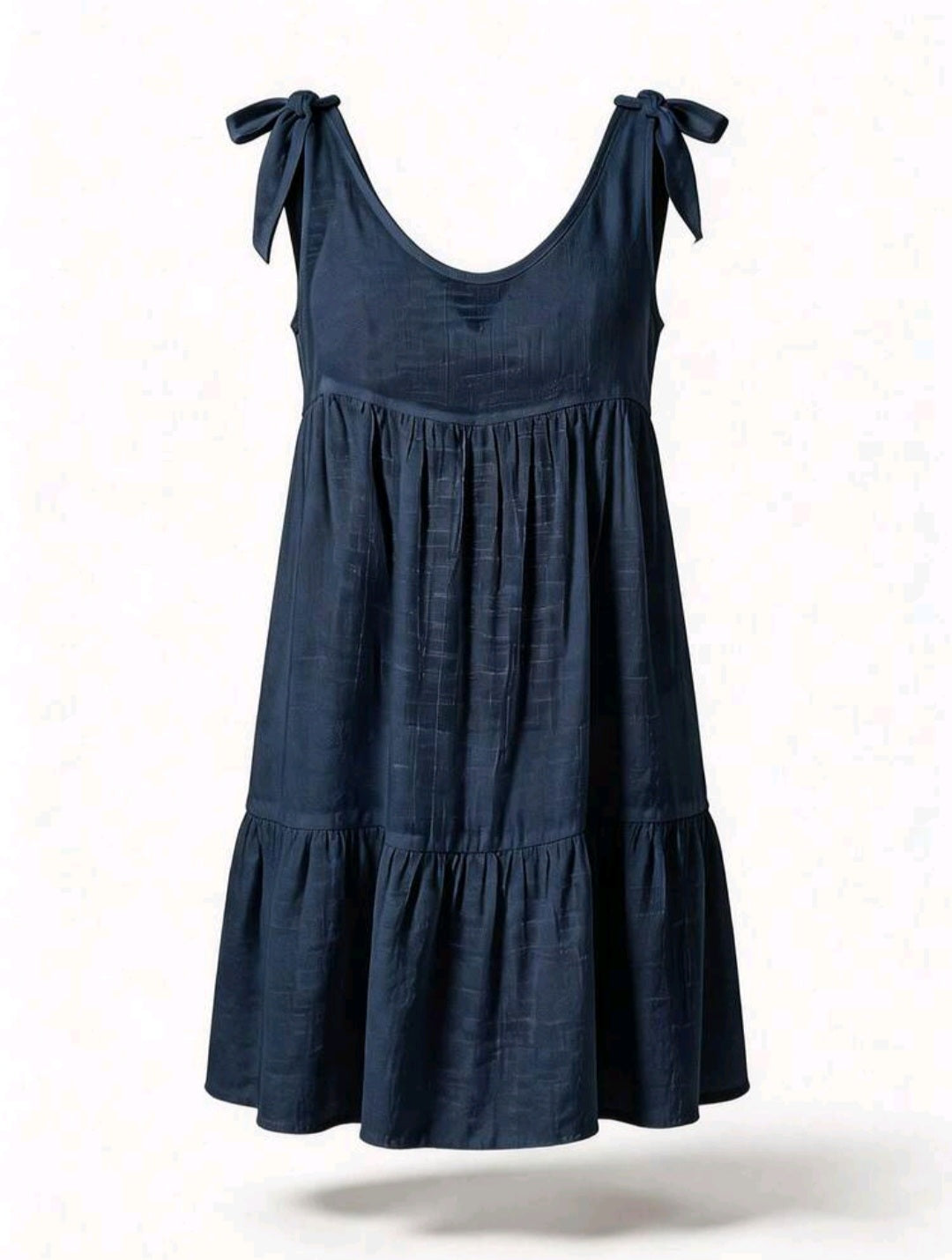 Beach Cover Up Dress - Navy & Black