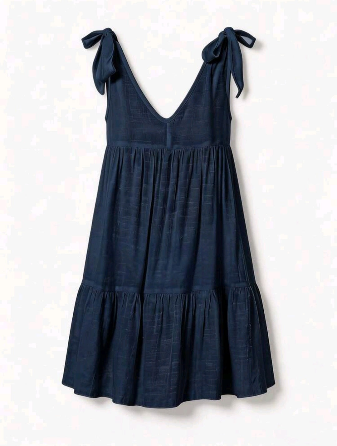 Beach Cover Up Dress - Navy & Black