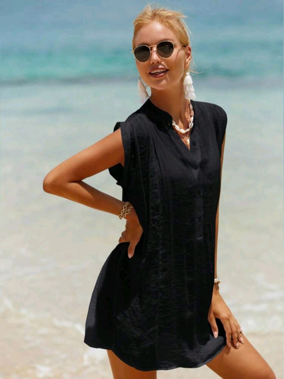 Trendy Beach Cover Up Dress