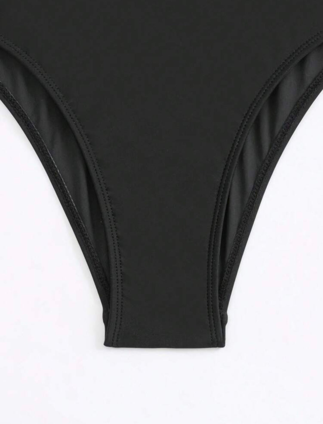 One Piece V Black Swimwear