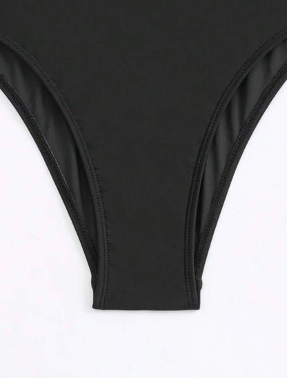 One Piece V Black Swimwear
