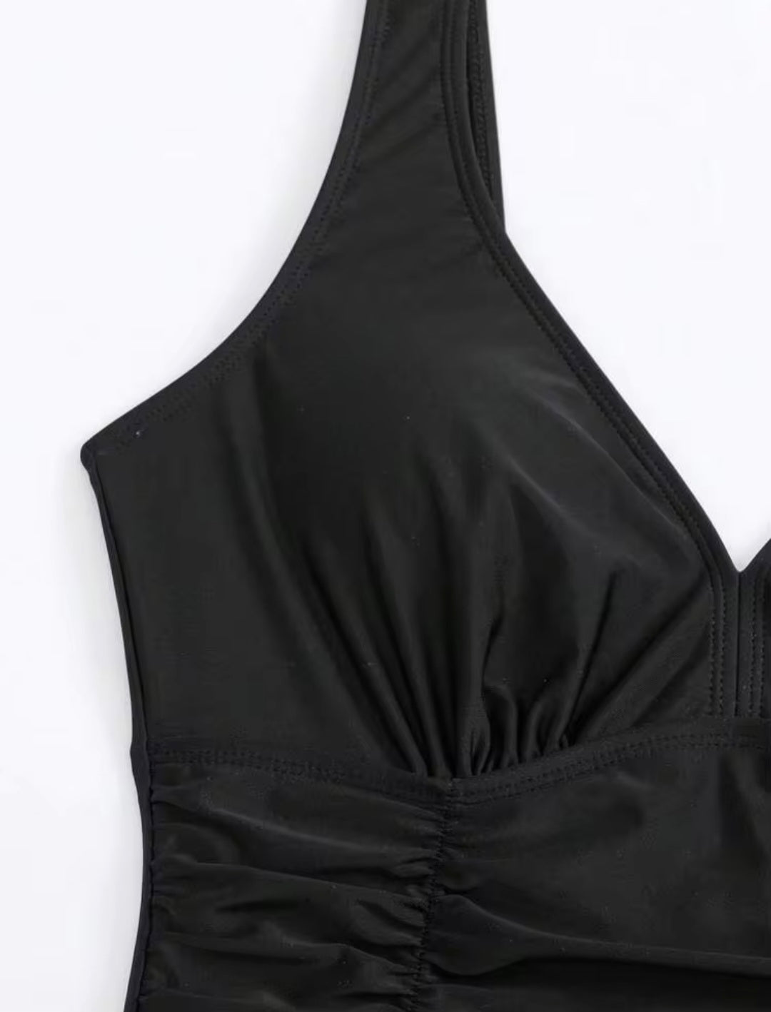 One Piece V Black Swimwear