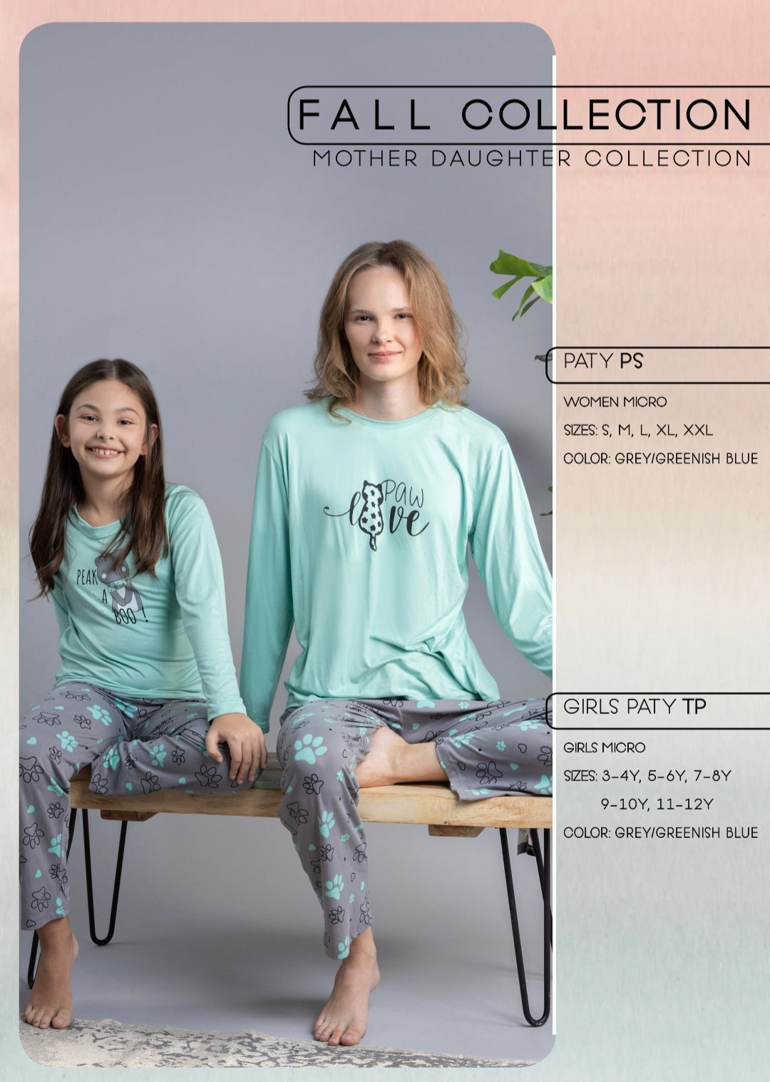 Pyjama Orobella - PAW LOVE - MICRO - Mother Daughter - Matching