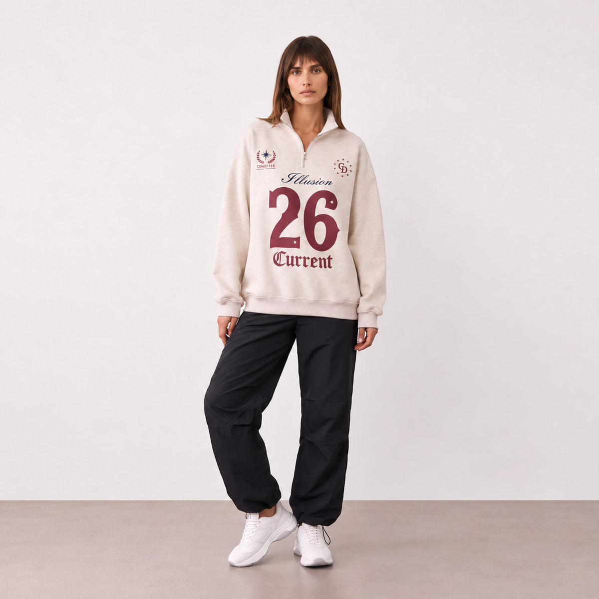 Trendy Sweatshirt - Fleece Inside