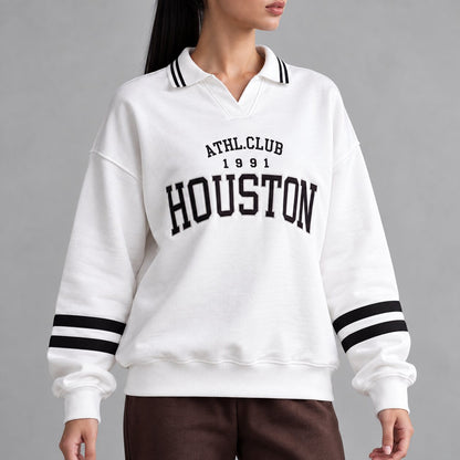Houston Varsity Polo Sweatshirt