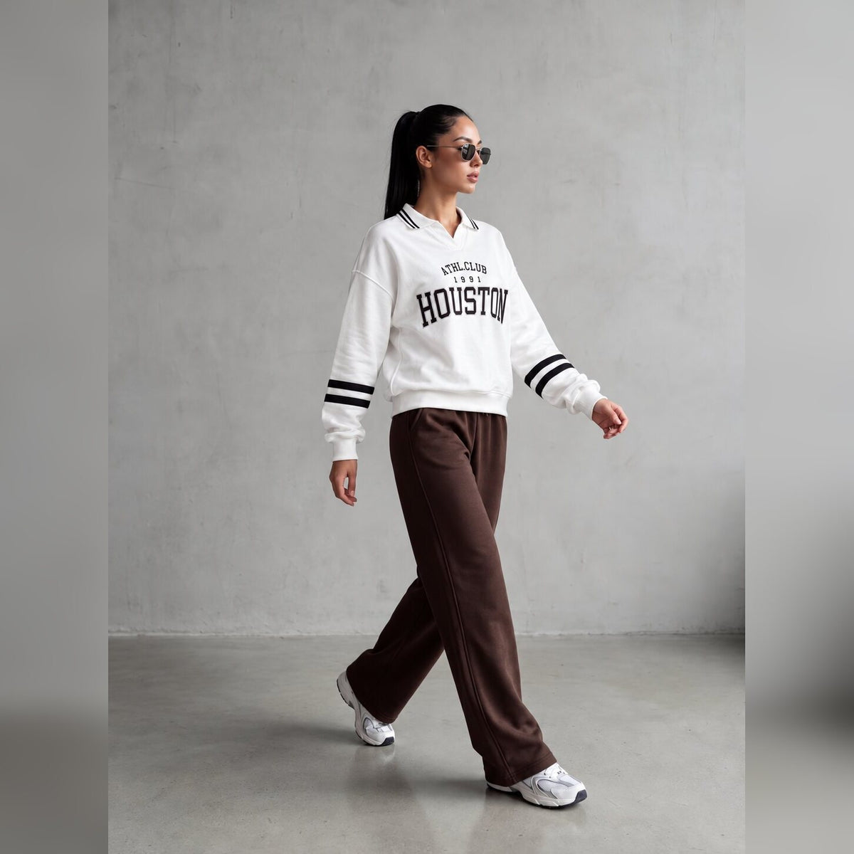 Houston Varsity Polo Sweatshirt