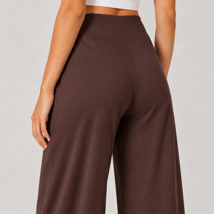 Zip-Up Jacket & Wide-Leg Pants Set