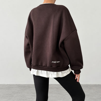 Trendy Sweatshirt - Fleece Inside