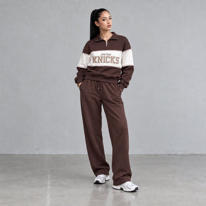 New York Contrast Quarter-Zip Sweatshirt