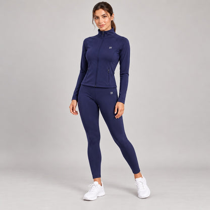 Sculpted Zip-Up Jacket & Leggings Set