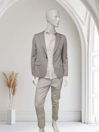 Men's Trendy Blazer - grey and black