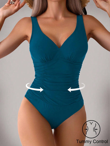 One Piece V Black Swimwear
