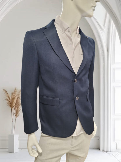 Men's Trendy Blazer - Navy Blue
