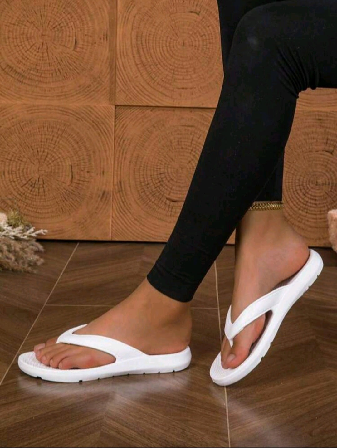 Summer Flip Flops - White Slipper - Light weight