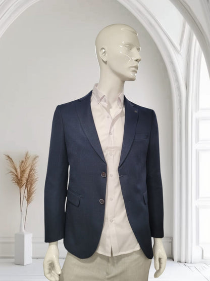 Men's Trendy Blazer - Navy Blue