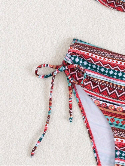 Trendy 2 pieces colorful Swimsuit