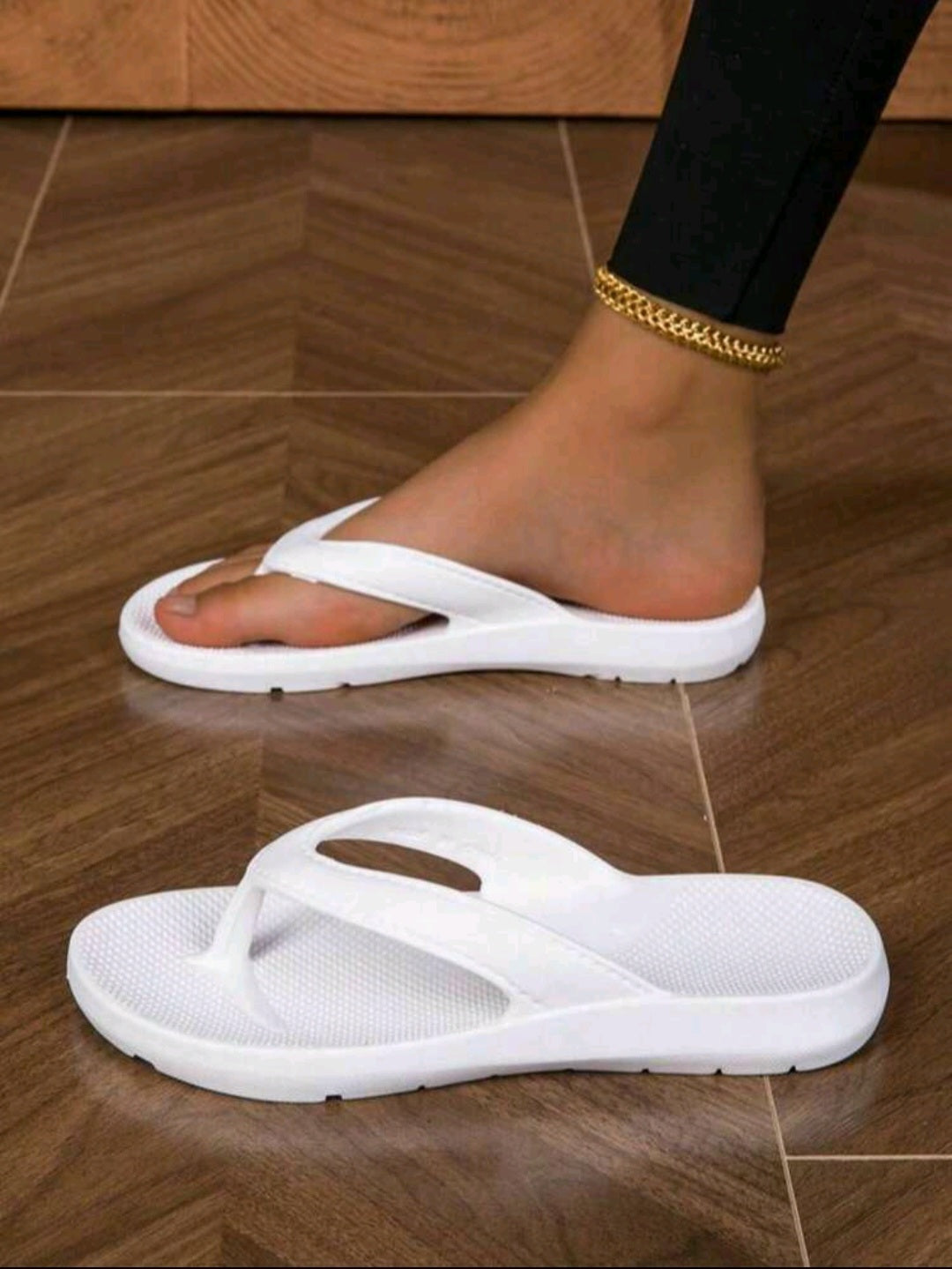 Summer Flip Flops - White Slipper - Light weight