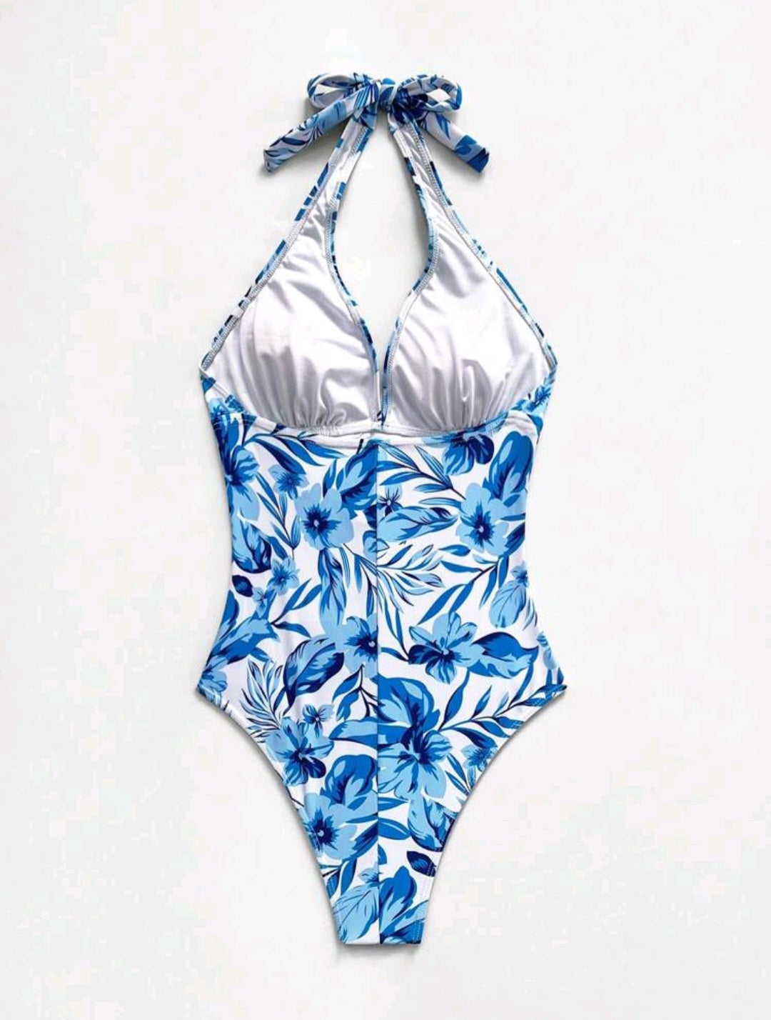 Trendy Swimsuit - One piece - Flower Blue