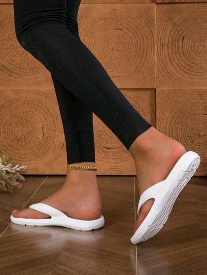 Summer Flip Flops - White Slipper - Light weight