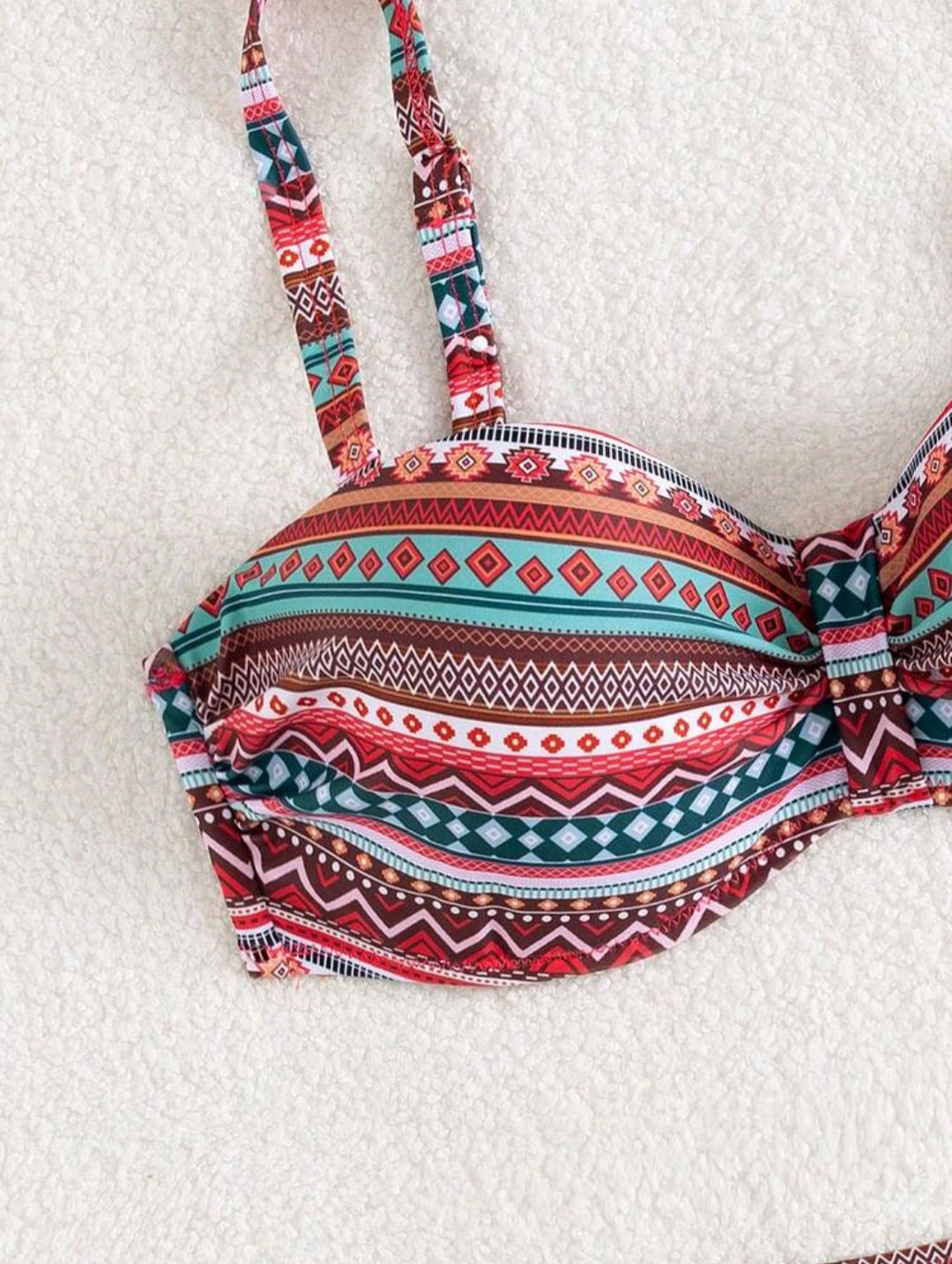 Trendy 2 pieces colorful Swimsuit