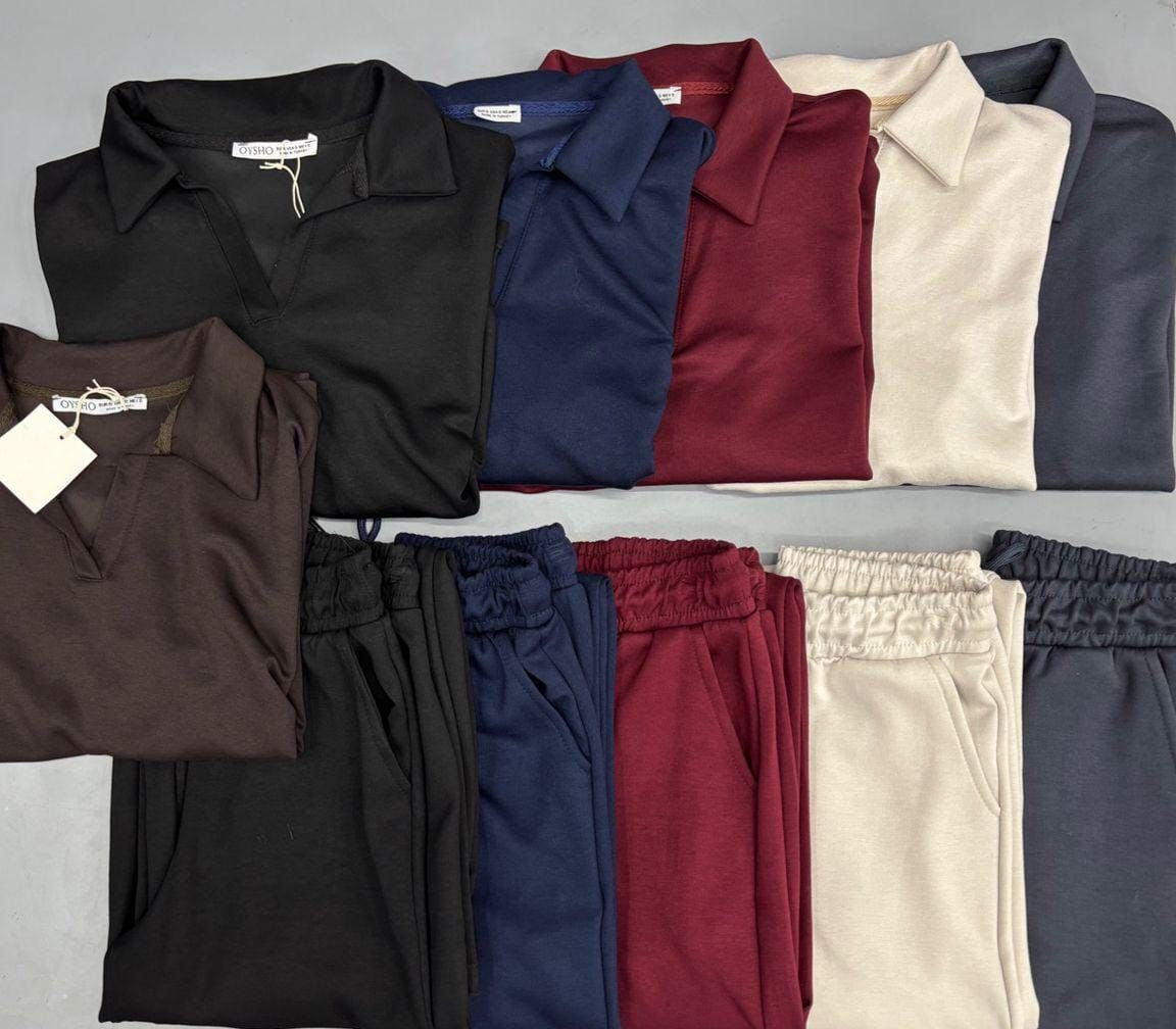 Trendy Soft Cotton V-Neck Set