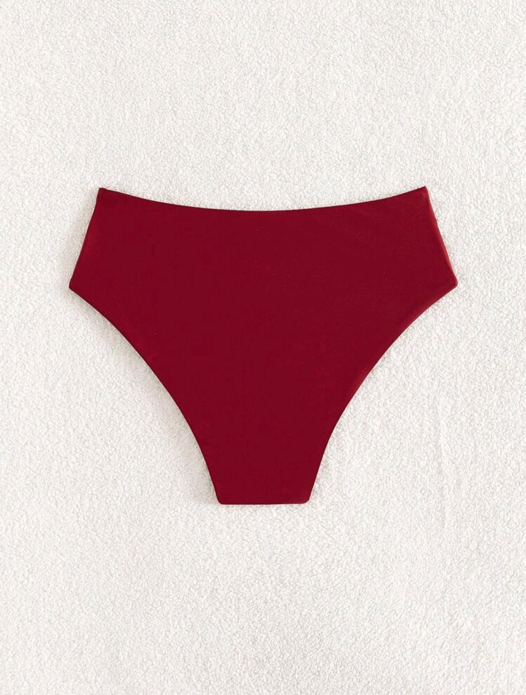 High Waisted Swimsuit Bottom - Red