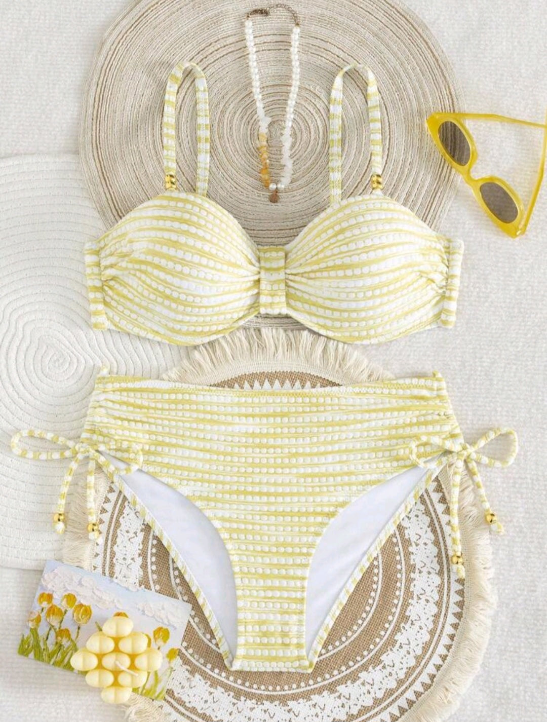 2 Pieces High Waisted