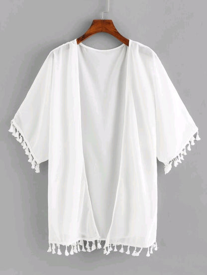 Trendy Cover Up - White