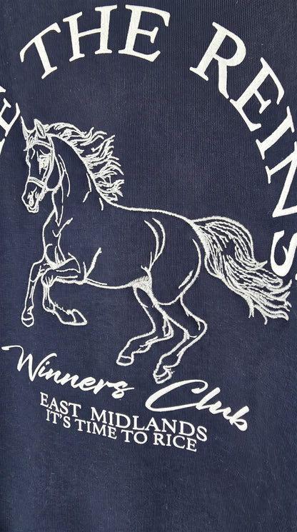 Trendy Embroidered Sweatshirt - Fleece Inside