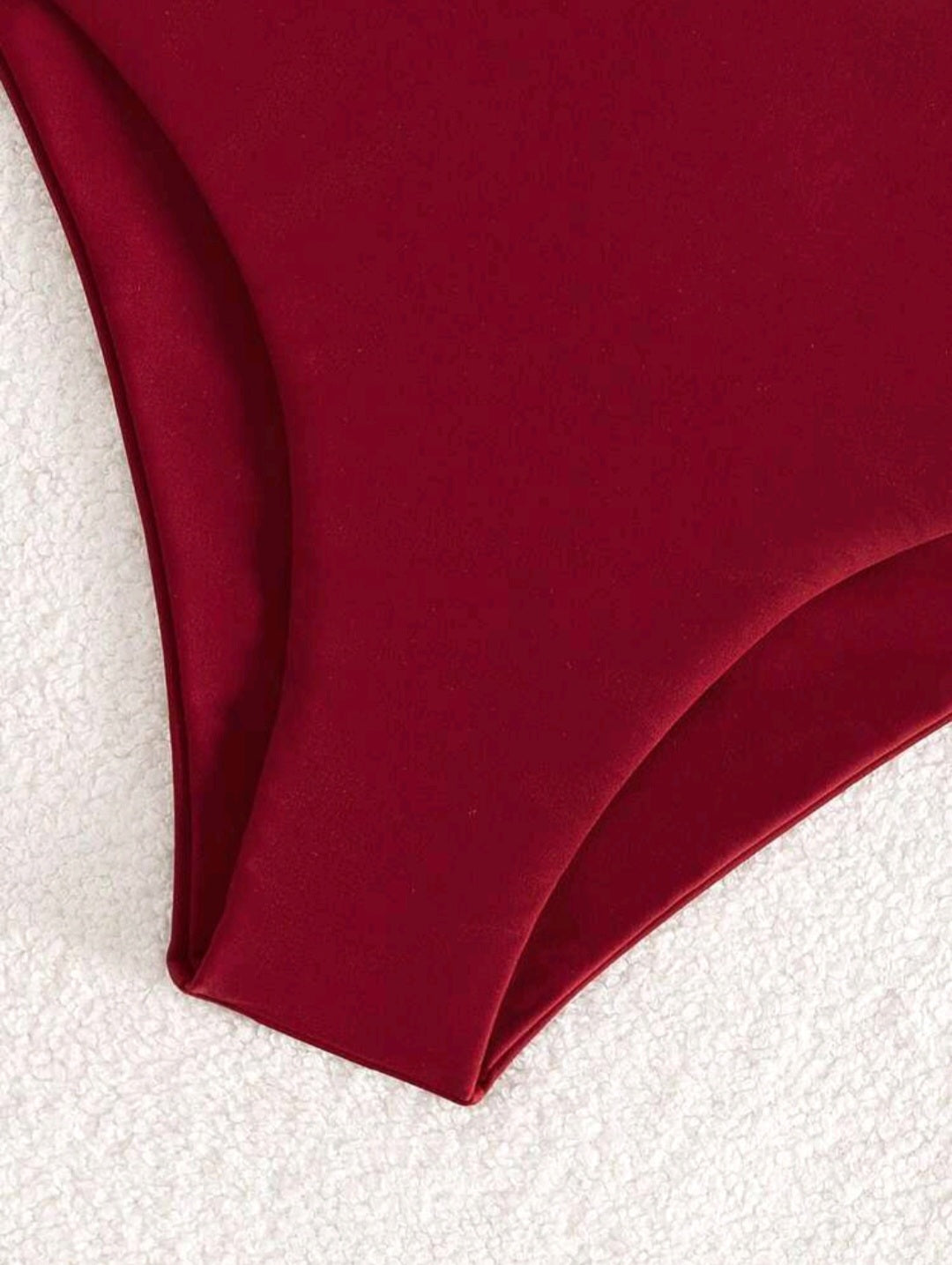 High Waisted Swimsuit Bottom - Red