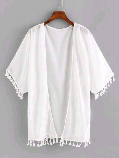 Trendy Cover Up - White
