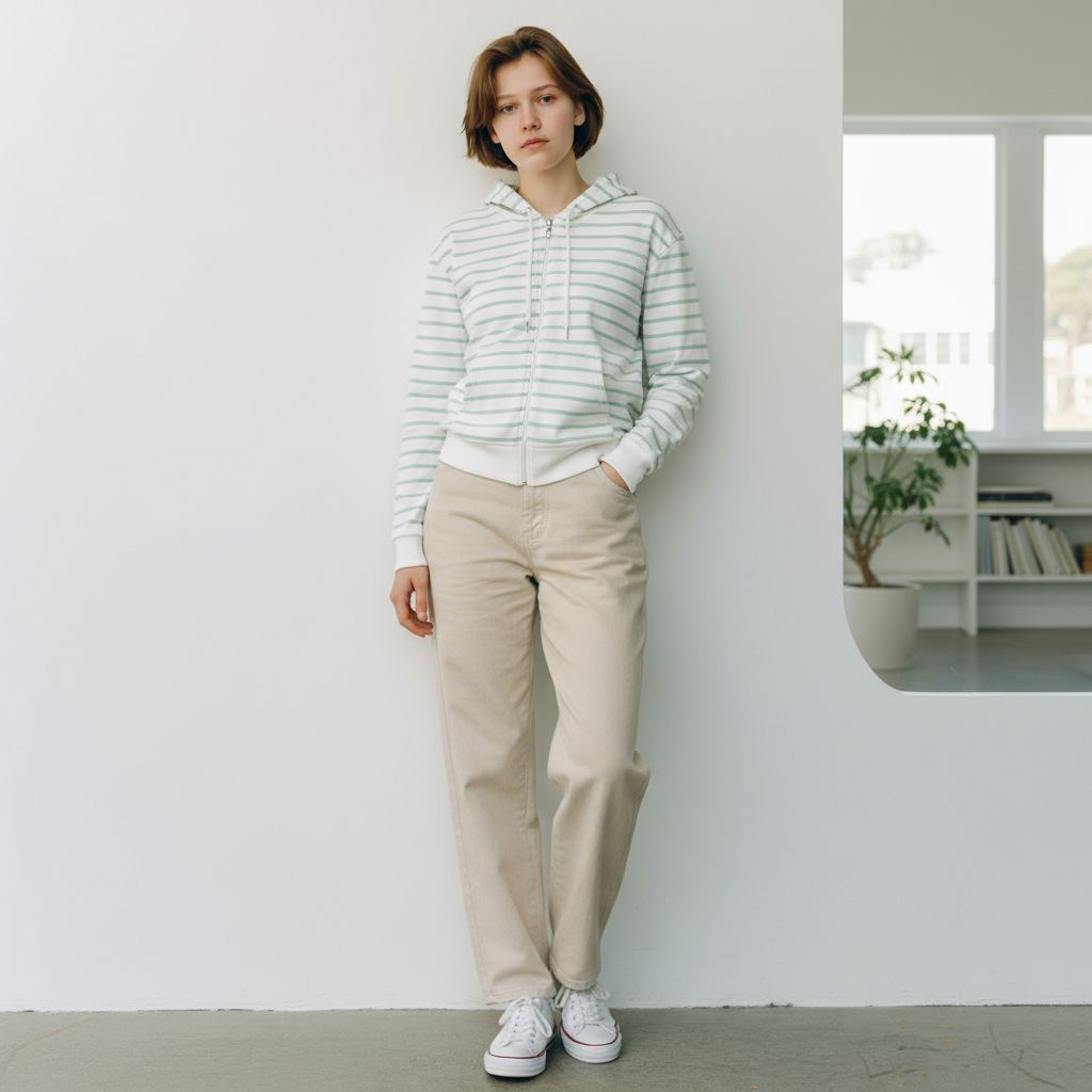 Trendy Zipper Hoodie