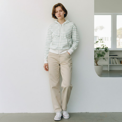 Trendy Zipper Hoodie