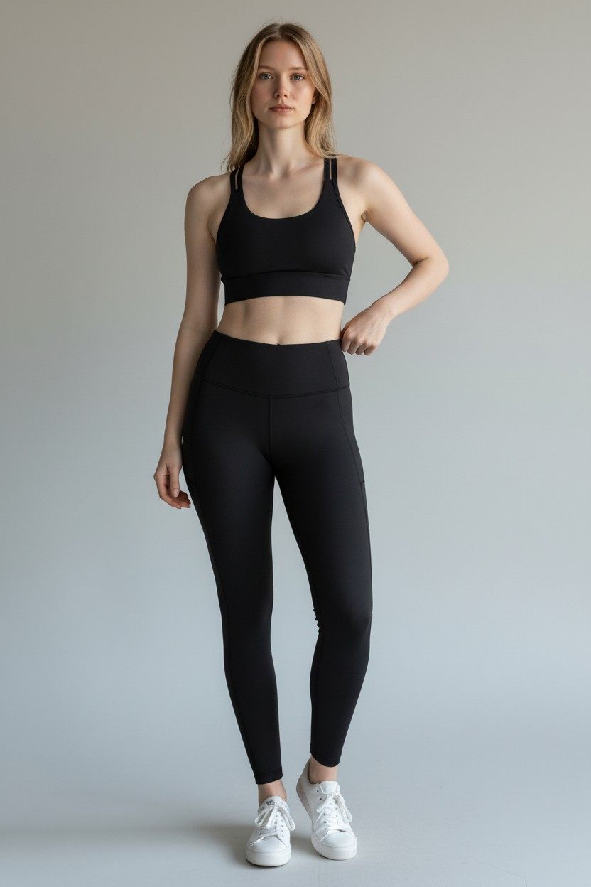 Set 2 pieces; Legging + Sports Bra NOT Padded
