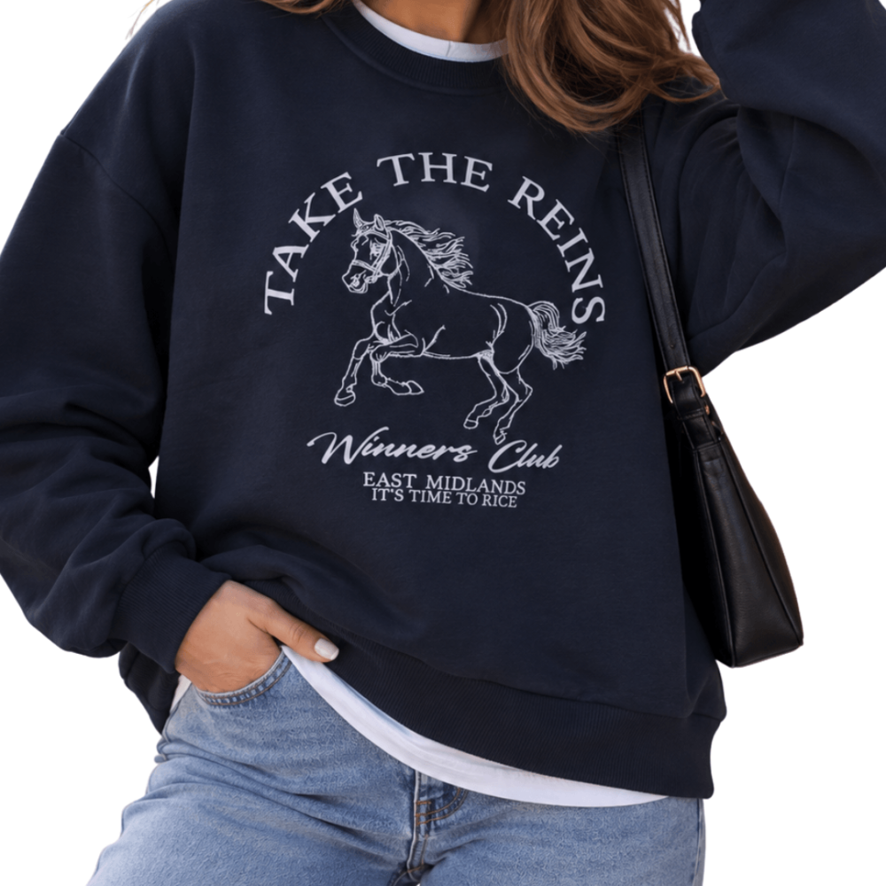 Trendy Embroidered Sweatshirt - Fleece Inside
