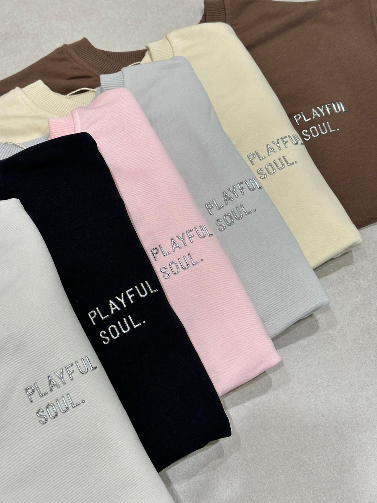 Playful Soul - Coton Set - Sweatsuit - Pants + T-Shirt