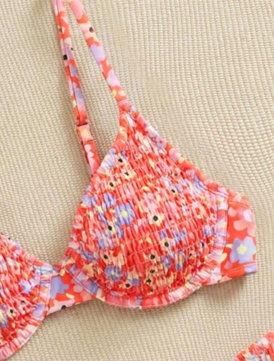 Trendy 2 Pieces Floral Bikini