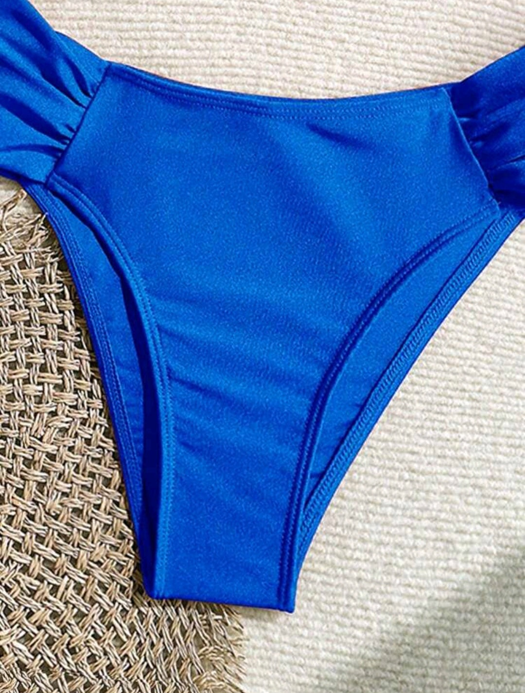 Trendy 2 Pieces Blue Swimwear