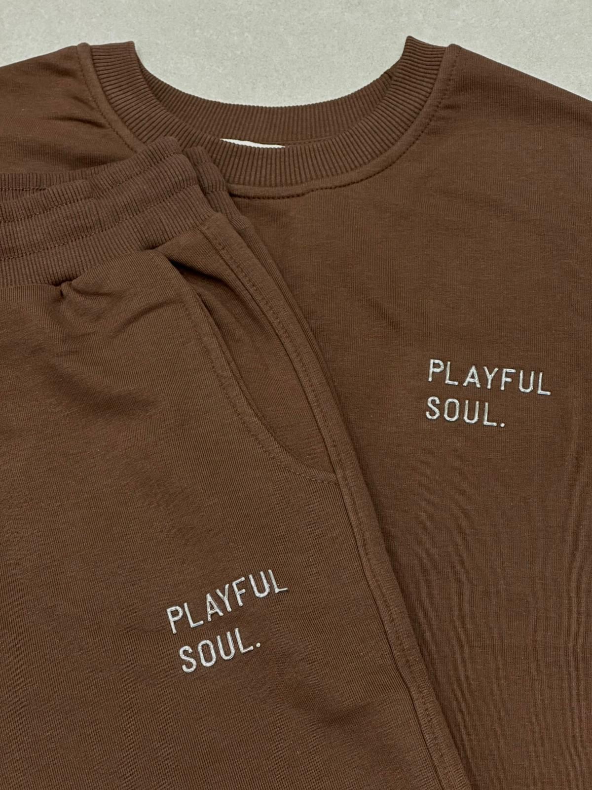 Playful Soul - Coton Set - Sweatsuit - Pants + T-Shirt