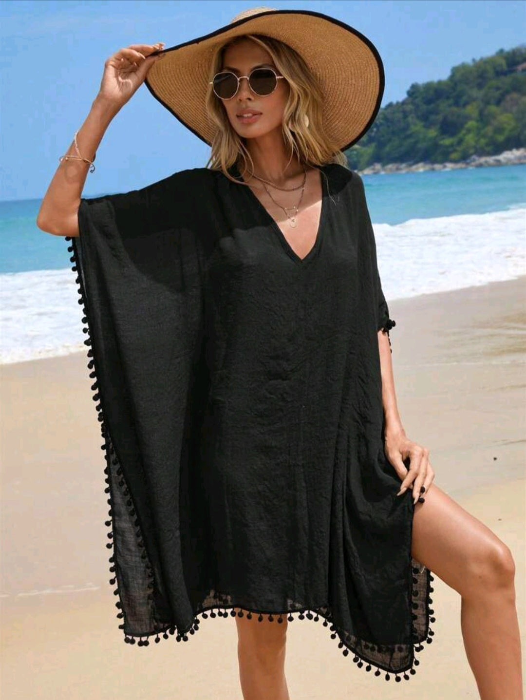 Trendy Cover Up - Black - One Size