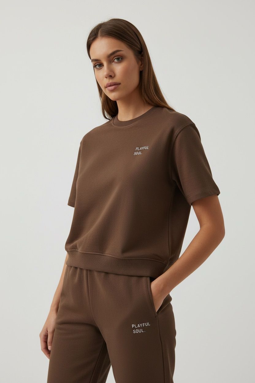 Playful Soul - Coton Set - Sweatsuit - Pants + T-Shirt