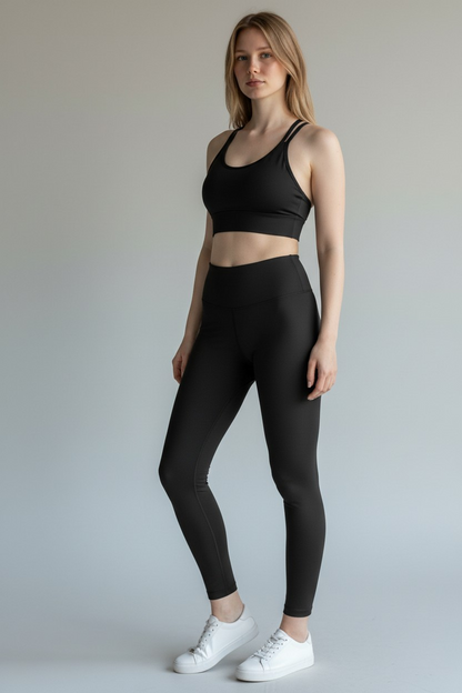 Set 2 pieces; Legging + Sports Bra NOT Padded
