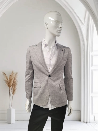 Men's Trendy Blazer - grey and black