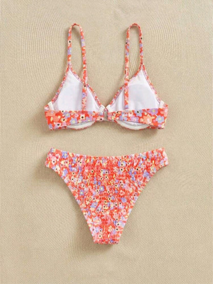 Trendy 2 Pieces Floral Bikini