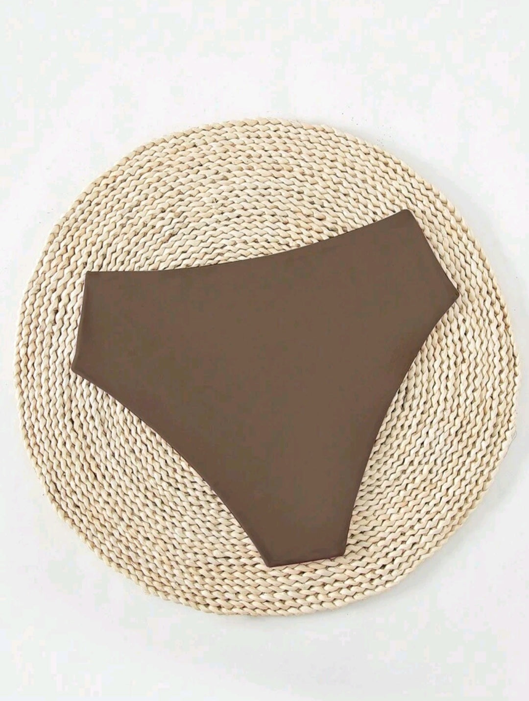 High Waisted Swimsuit Bottom - Brown